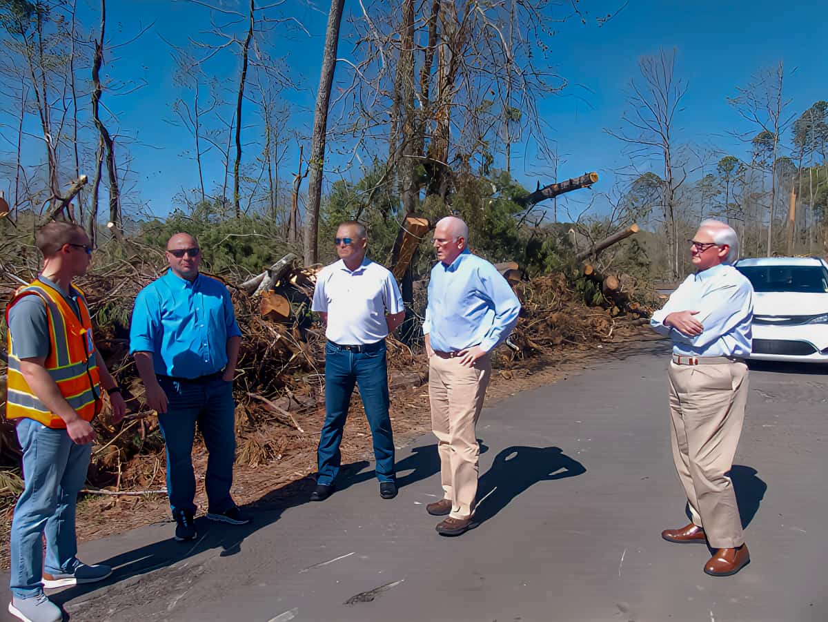 State Senator Mckee Tours Hsv Tornado Damaged Neighborhood Hot