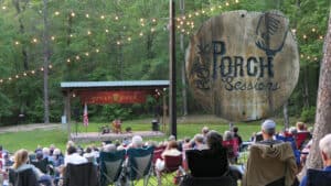 GROOVING AT THE GROVE – HOT SPRINGS VILLAGE Rock Porch
