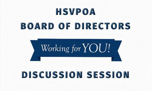 HSVPOA May 2022 Board Discussion