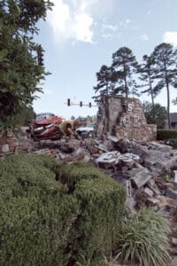 Hot Springs Village West Gate Monument Sign Demolished-3