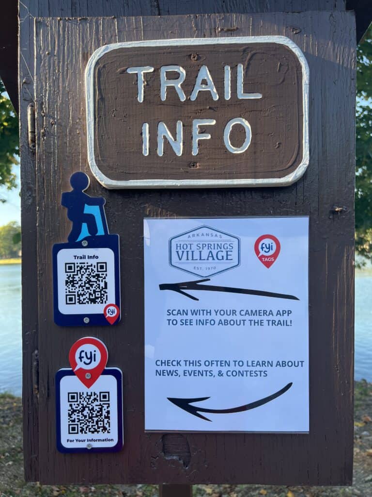 Hot Springs Village Trails Committee Finalizing QR Code Project inside image