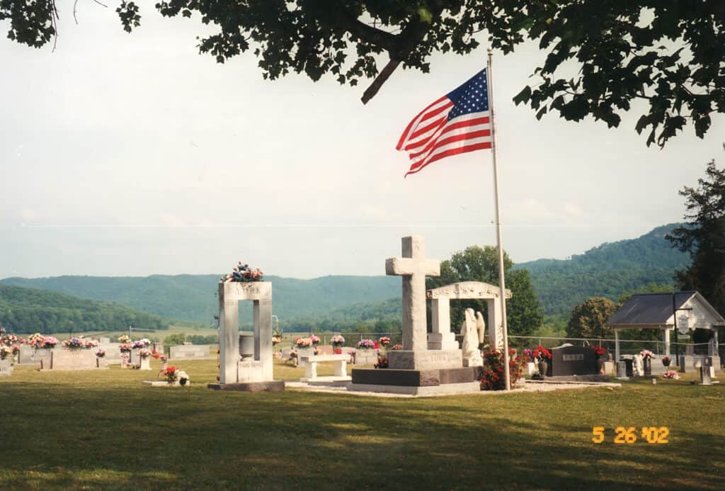 Reflections from History Faith the hand of God cemetery photo