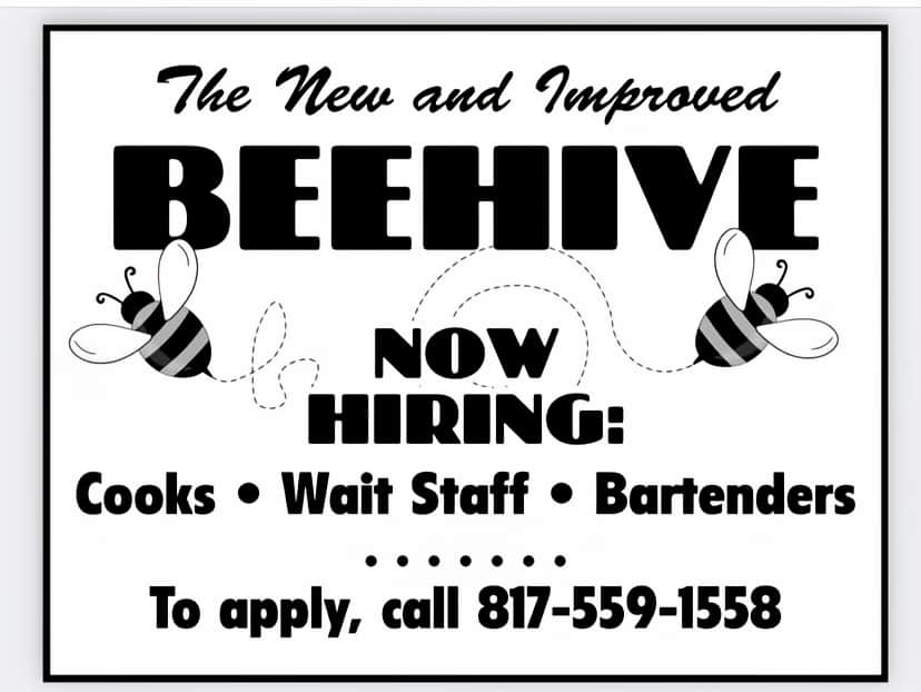 Employment opportunities at HSV Beehive flyer
