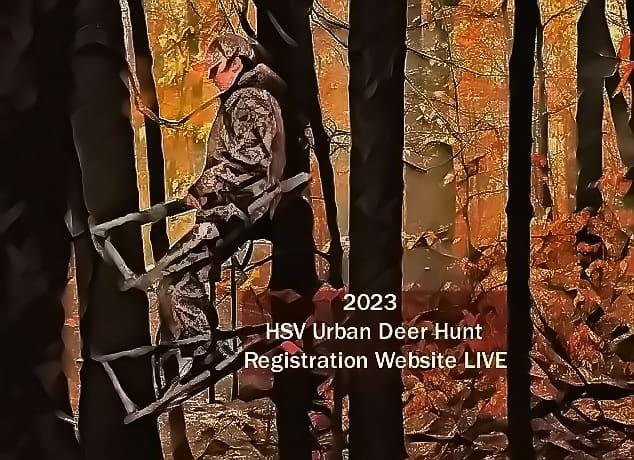 2023 HSV Urban Deer Hunt Registration Website is LIVE