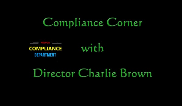 Compliance Corner With Director Charlie Brown Volume 2