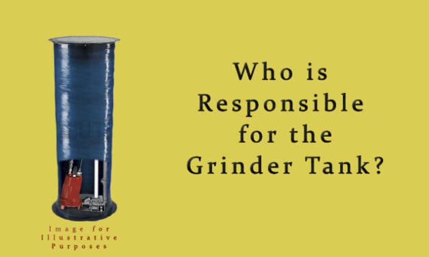 Who is responsible for the grinder tank? – Hot Springs Village