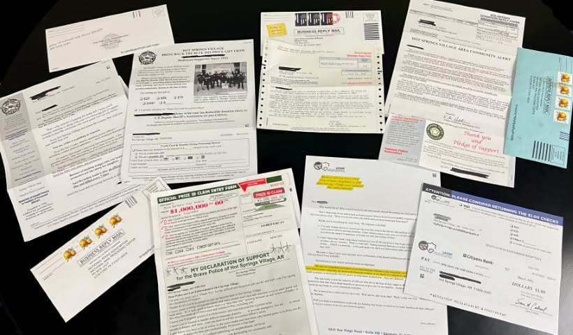 Hot Springs Village Police Warn of Misleading Solicitations