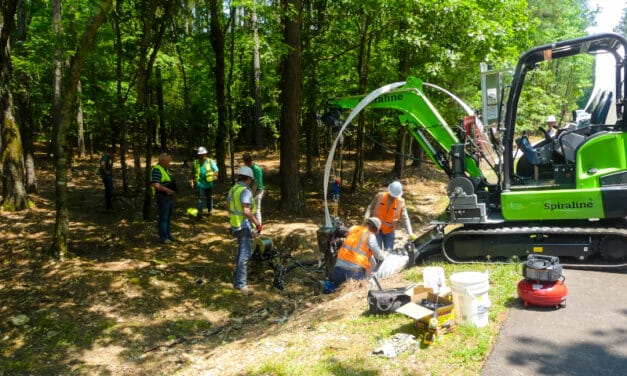 Spiraline X culvert rehabilitation demo in Hot Springs Village