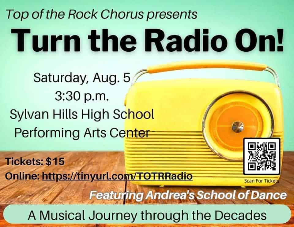 Top of the Rock Chorus Presents Turn the Radio On inside flyer