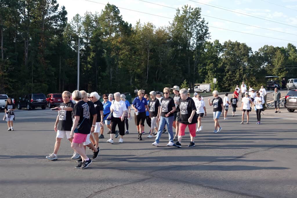 HSV 22nd Annual Village Walk for Cancer Research walkers head for trail