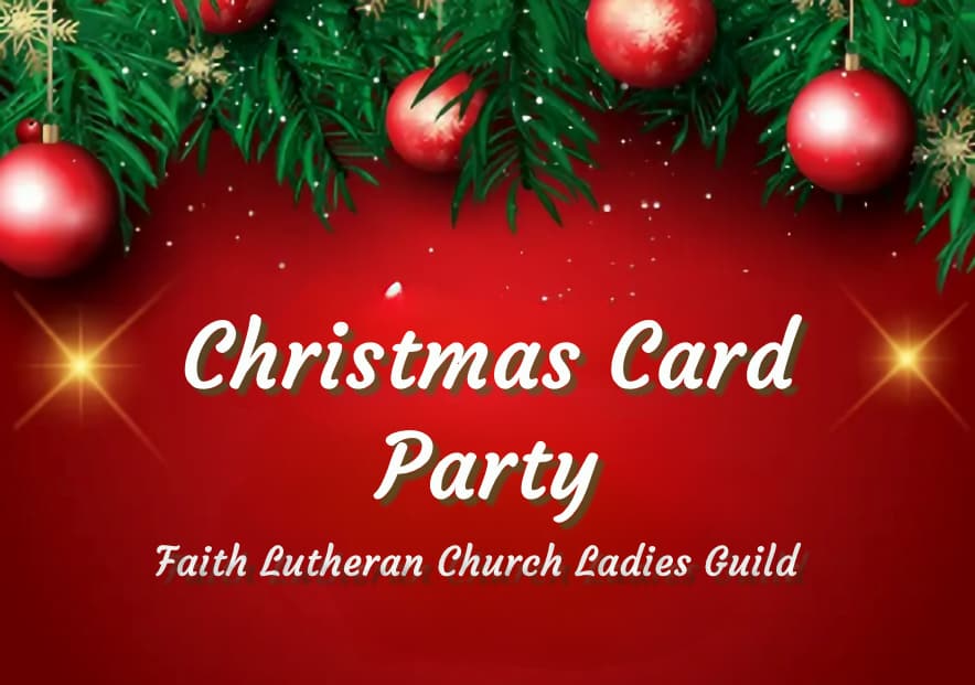 Faith Lutheran Church Ladies Guild Christmas In September
