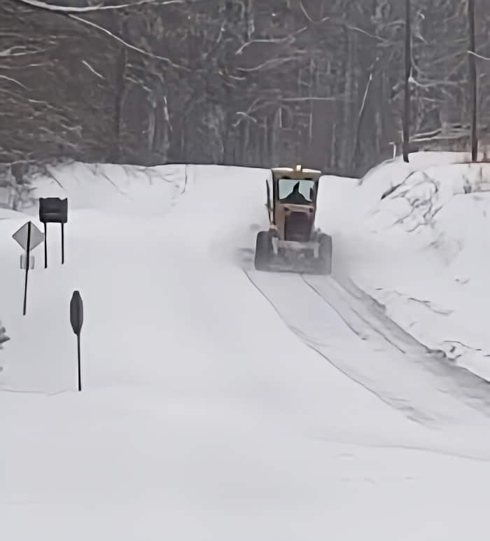 Stay Home Stay Safe inside  image snowplow 2021 Hot Springs Village