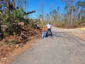 State Senator Matt McKee Tours HSV Tornado Damaged Neighborhood 5