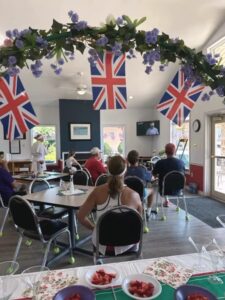 HSV Tennis Association Holds Wimbledon Social Tennis Event Watching Women's Final