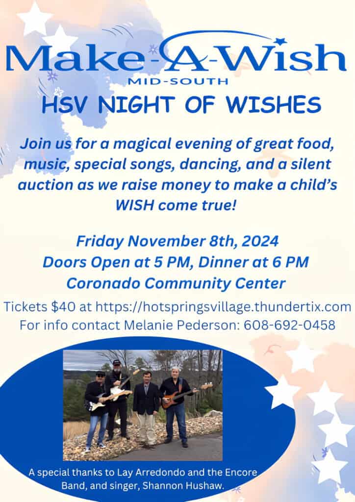 Hot Springs Village Wish Team Makes Wishes Come True and You Can Help poster