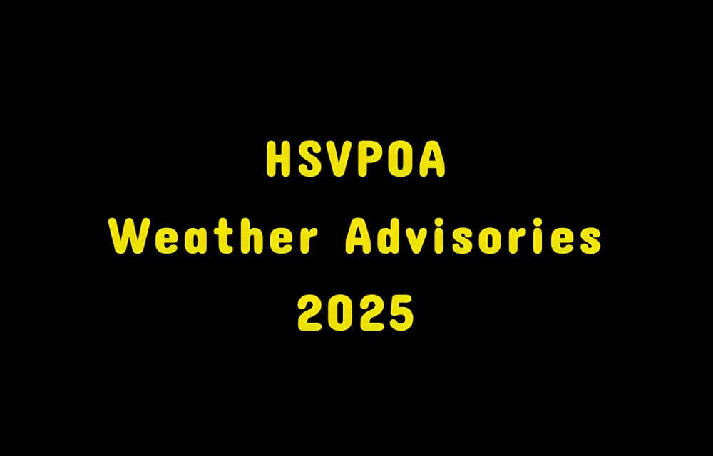 HSVPOA Inclement Weather Advisories 2025