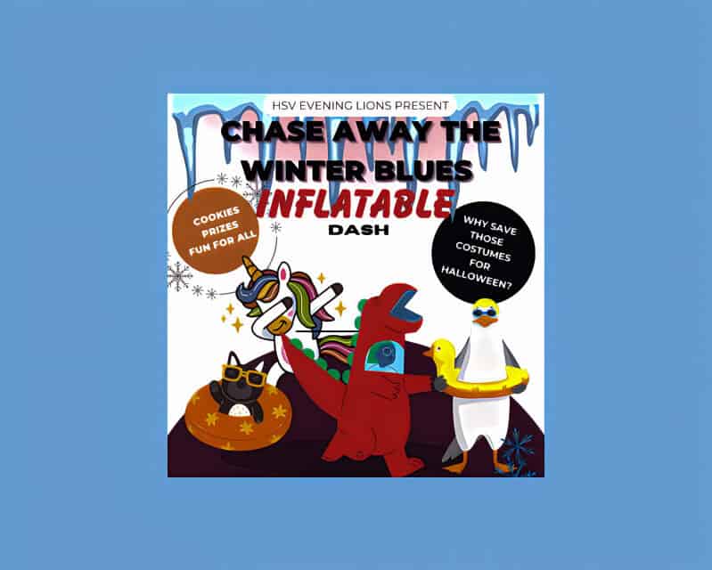 HSV Evening Lions to Host “Chase Away the Winter Blues” Inflatable Dash